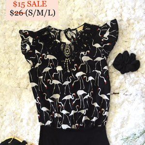 Black Sleeveless Blouse Bodysuit